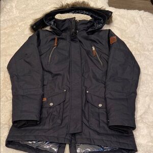 Columbia Omni-heat insulated Jacket with Fur-Lined Hood